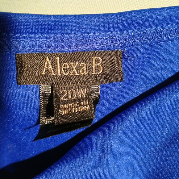 Women’s Royal Blue Evening Gown – Ruffle Front, Spaghetti Straps, Formal Dress. - Picture 3 of 4